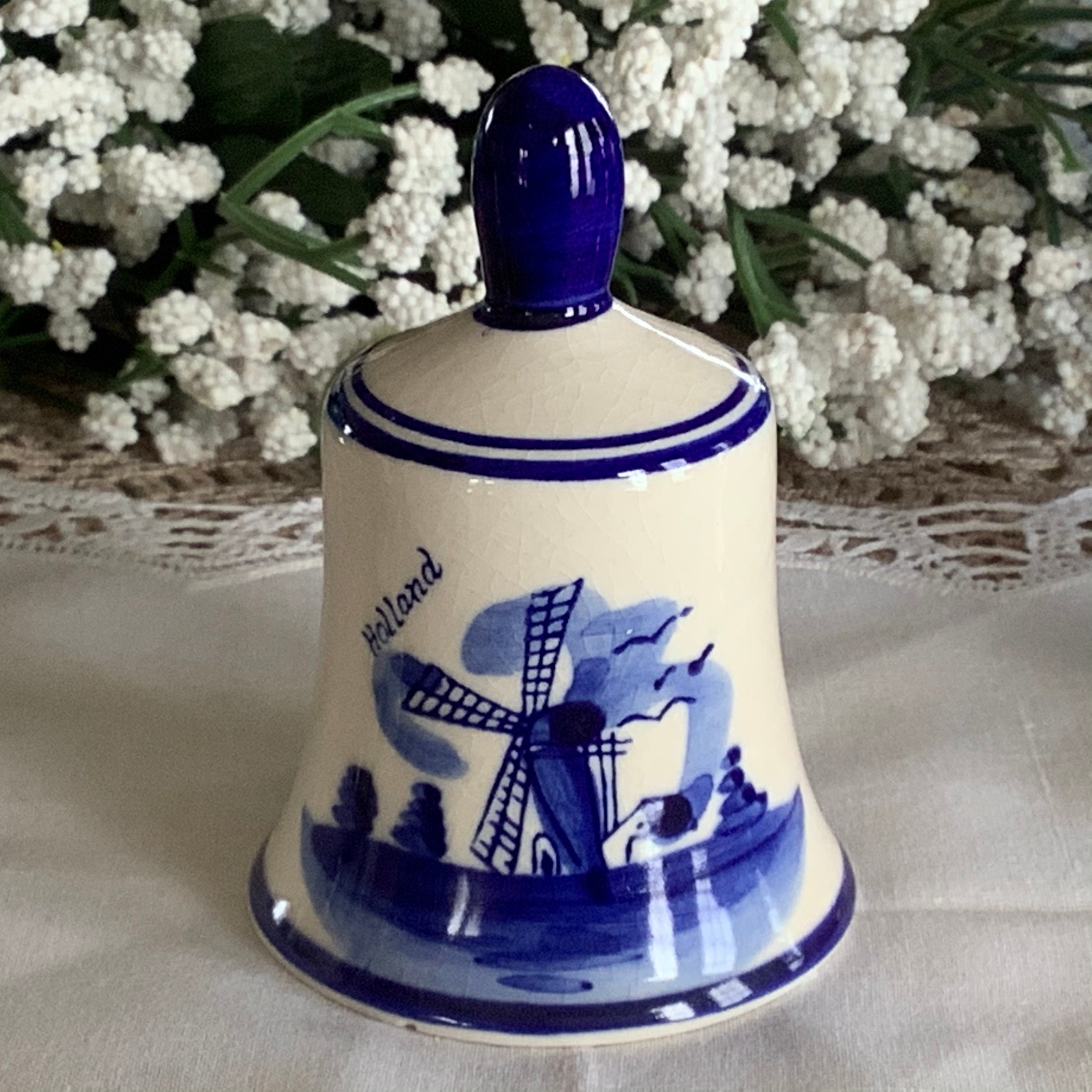 Collectible ceramic bells cobalt blue collectible miniature Etsy