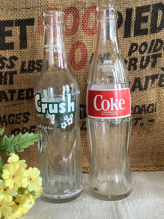 Vintage Coca Cola Coke And Crush Soda Bottle Etsy Israel Vintage Coca Cola Coke And Crush Soda Bottle Etsy Israel