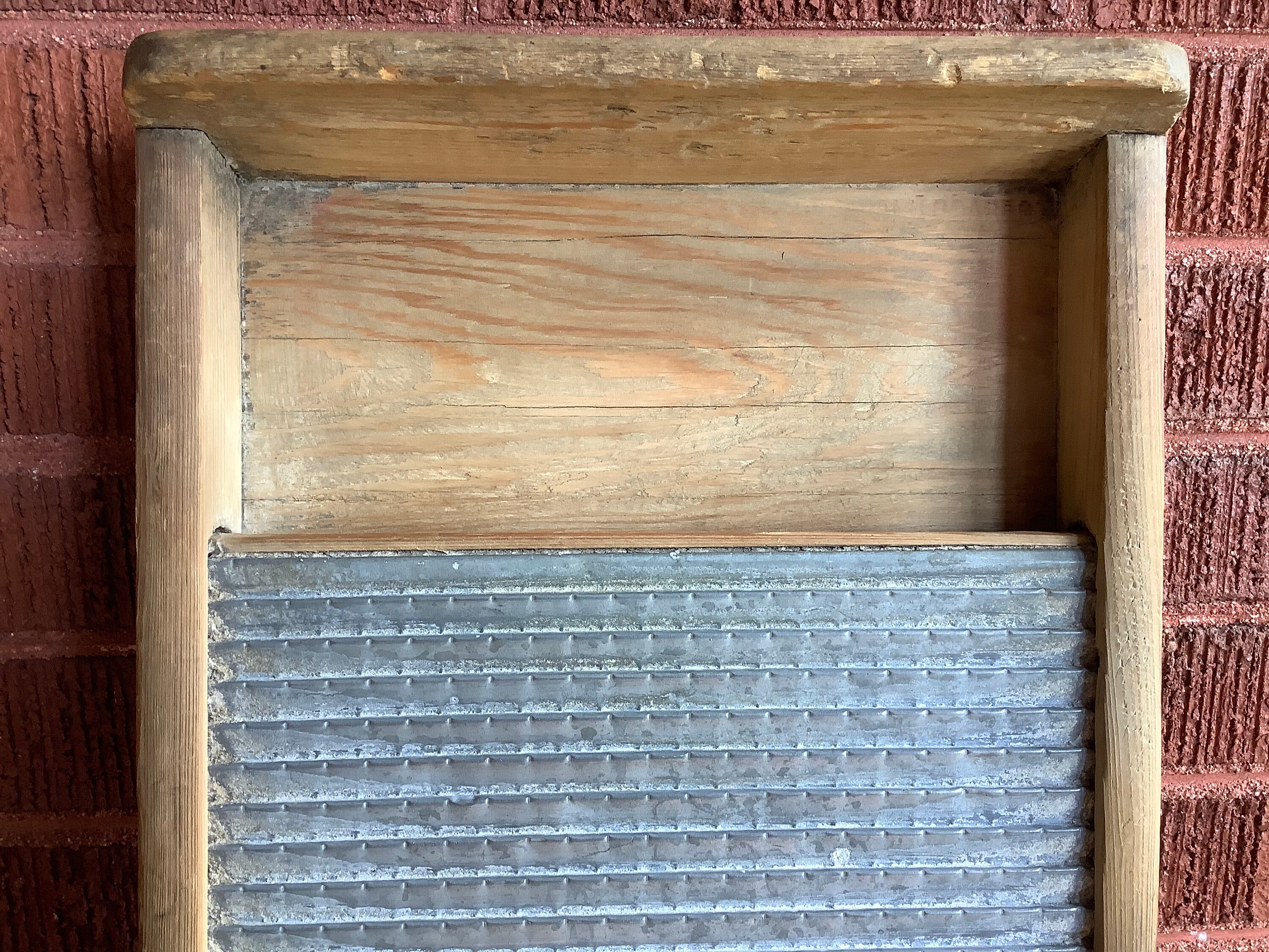 Antique Primitive Washboard Solid Globe Canadian Woodenware Etsy