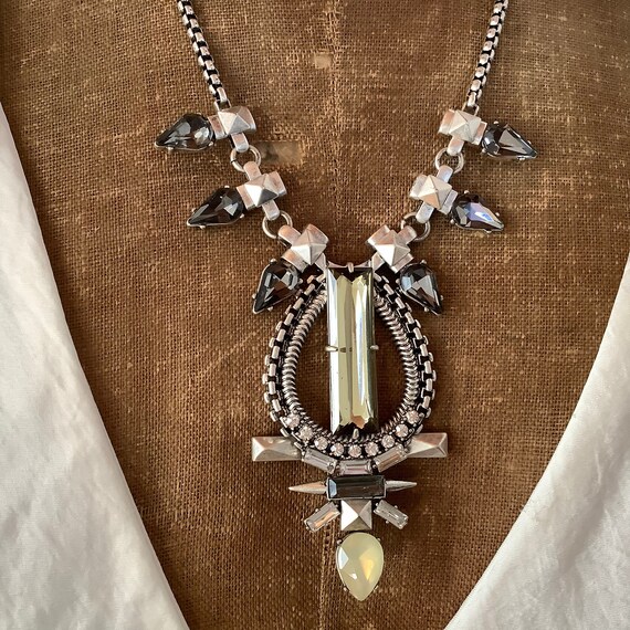 Stella \u0026 Dot Long Necklace Rhinestones 