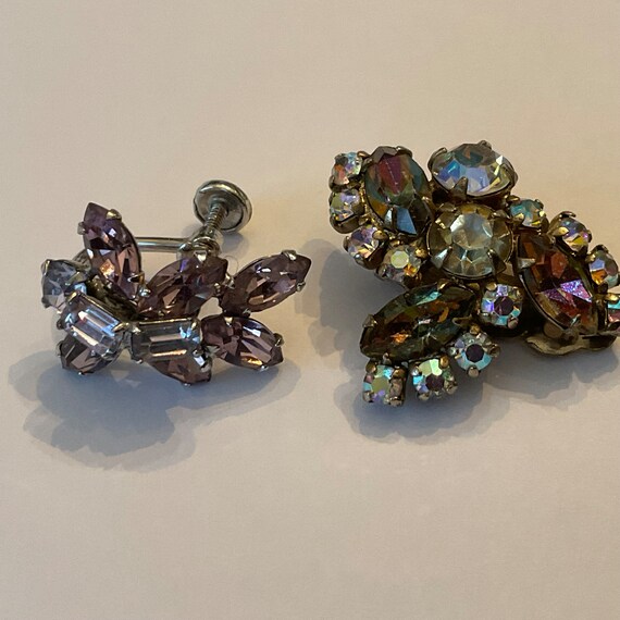 Orphan Sherman earring Austrian crystals rhinesto… - image 1