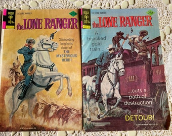 Gold Key The Lone Ranger no 21 June 1975 no 15 September 1976 Western Publishing