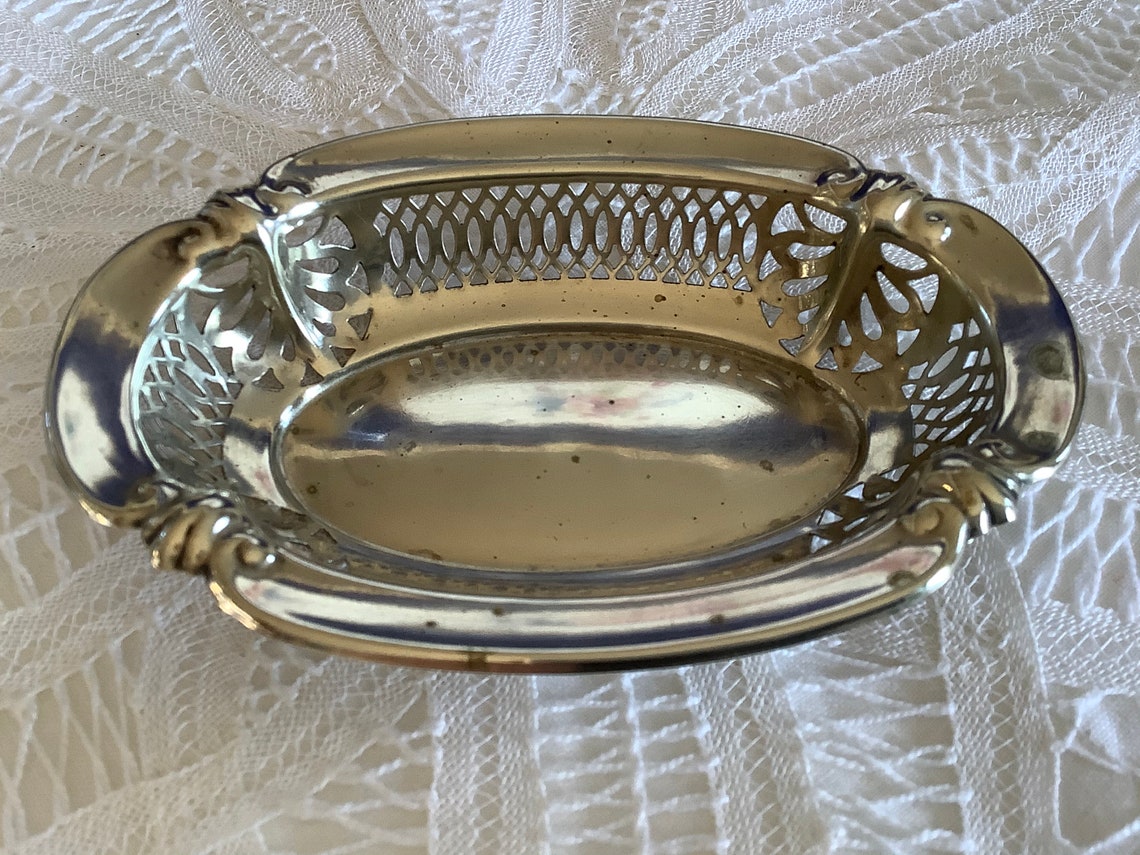 CHOICE EPNS England Tiny Nut Dish Oval Dish Candy Basket Etsy Canada
