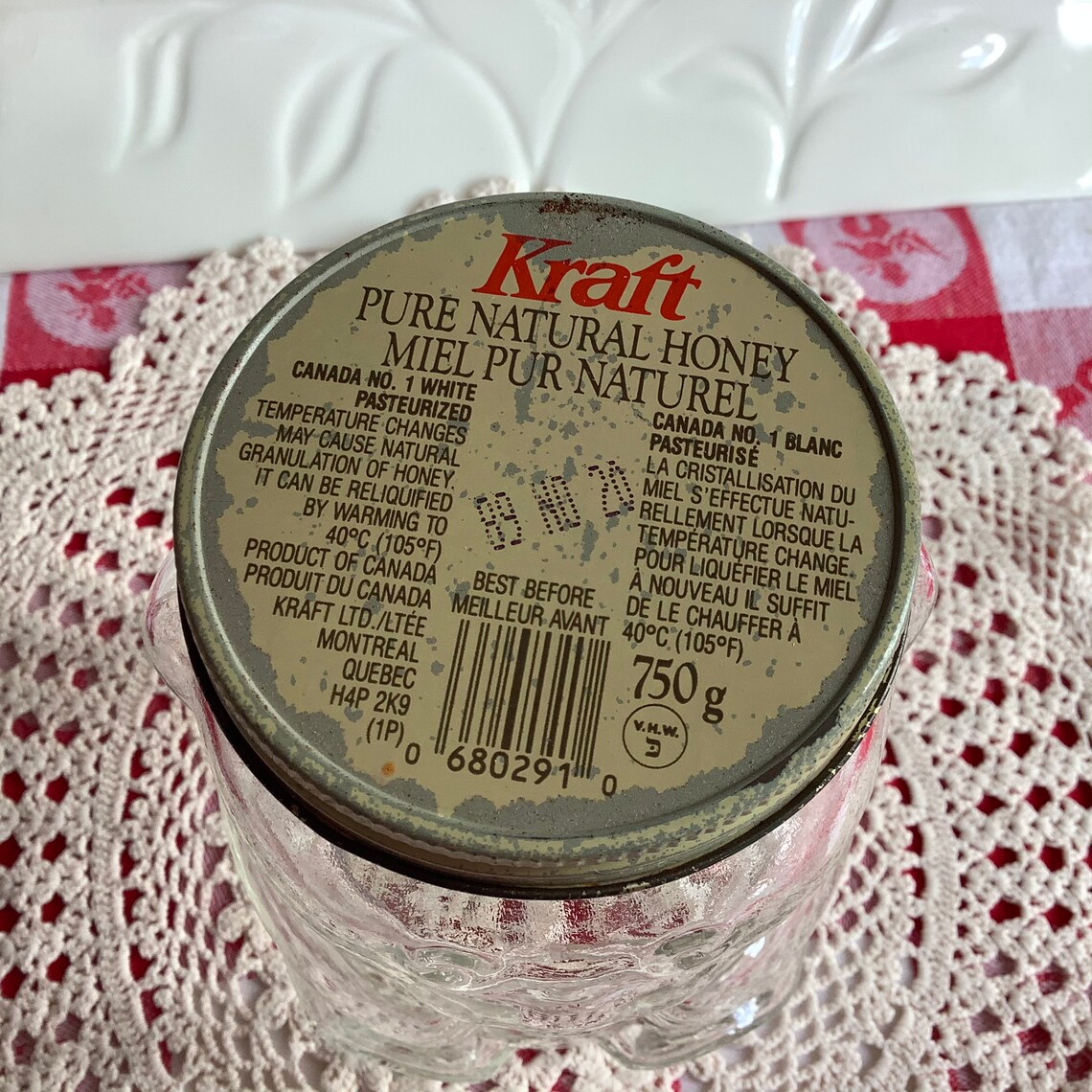 Vintage Kraft Peanut butter jar penny saver bank Stanley cup Etsy