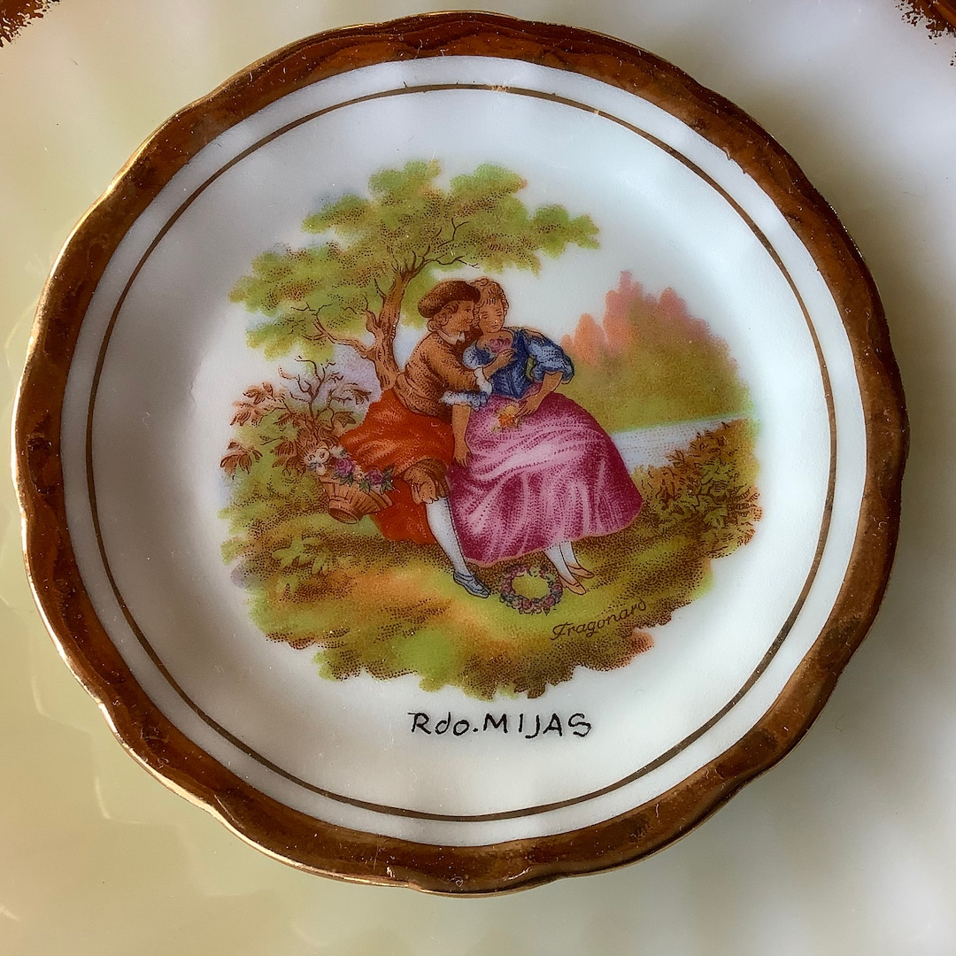 Lovely Ceramic Tea Bag Plate Vanity Dish or Wall Decor Etsy