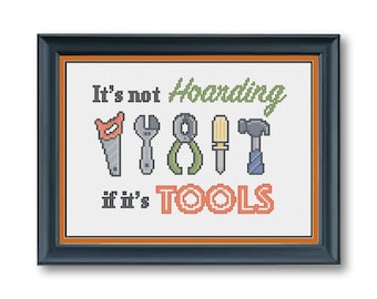 Cross stitch pattern for dad grandpa brother husband, cross stitch pattern for mechanic construction worker, cross stitch gift for men