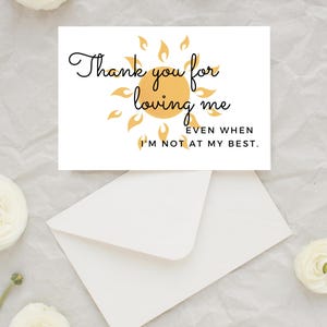 Printable Christian Card for Men - Thank You for Loving Me  - Printable Card for Husband - I Love You card for Him