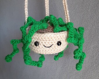 String of Pearls Plant Buddy Hanging Crochet Amigurumi Houseplant Plushie