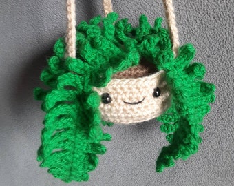 Hanging Fern Plant Buddy Crochet Amigurumi Houseplant Plushie
