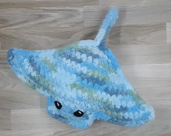 Sting Ray Stuffed Crochet Amigurumi Sting Ray Baby Blanket Yarn Plushie