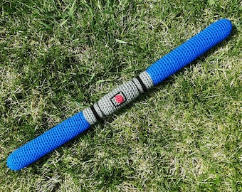 Double Blade Light Saber Toy Crochet Amigurumi Sword Plushie