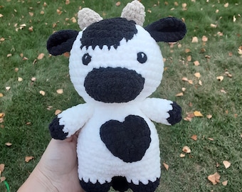 Chubby Cow Cute Crochet Amigurumi Stuffed Plush Toy Gift Ideas