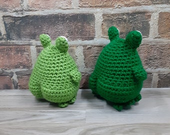 Booty Frog Crochet Amigurumi Stuffed Funny Frog Plushie