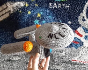 Star Trek Original Series USS Enterprise Ship Crochet Stuffed Amigurumi Plushie