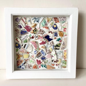 Framed Victorian Pottery Sherds - Framed Sherds, Framed Pottery Shards, Old Pottery Fragments, Victorian Pottery, Field Walking, Pottery Art