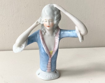 Vintage Half Doll Figurine - Antique Half Doll, Victorian Doll, Antique Doll, Collectable Doll, Half Doll, Pin Cushion Dolls.