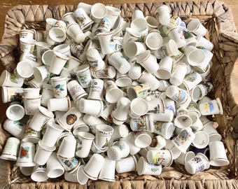 Job Lot of Of Over 600 Thimbles - Thimble Collection, Thimbles, Royal Thimbles, Mixed Thimbles, Old Thimbles, Collection Of Thimbles.