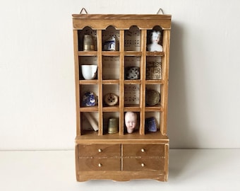 Display Shelving - Printers Tray, Printers Tray Display, Thimble Display, Small Item Display, Display, Vintage Display, Curio Shelf, Curios