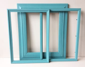 Gallery Wall Frame Set - Frame Set, Annie Sloan, Provence, Frame Wall, Gallery Wall Frames, Old Frames, Gallery Wall, Recycled Frames.