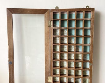 Display Shelving - Printers Tray, Printers Tray Display, Thimble Display, Small Item Display, Display, Vintage Display, Curio Shelf, Curios