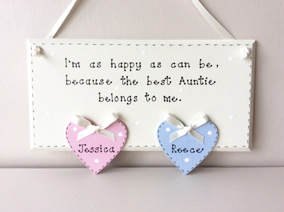 Personalised Auntie Gift Auntie Gifts 