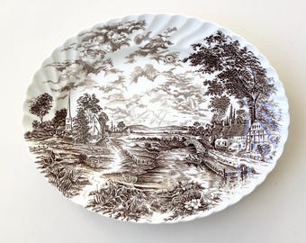 Vintage Ridgway Platter - Country Days Platter, Ridgway Pottery, Vintage Platter,Hand Engraved Platter, Old Meat Platter, Vintage Meat Plate