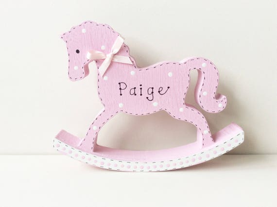 personalised baby rocking horse
