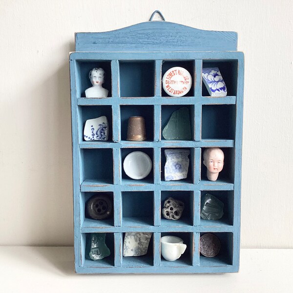 Display Shelving - Printers Tray, Printers Tray Display, Thimble Display, Small Item Display, Display, Vintage Display, Curio Shelf, Curios