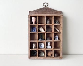 Display Shelving - Printers Tray, Printers Tray Display, Thimble Display, Small Item Display, Display, Vintage Display, Curio Shelf, Curios