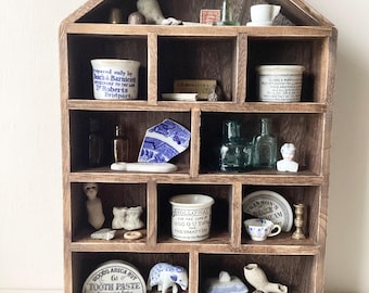 Display Shelving - Printers Tray, Printers Tray Display, Thimble Display, Small Item Display, Display, Vintage Display, Curio Shelf, Curios