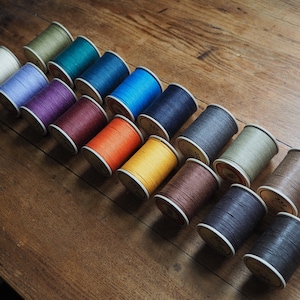 Sajou Fil au Chinois &quot;Lin Cable&quot; Waxed Linen Thread size 432, 632, 832, handstitching, leathercraft, thread