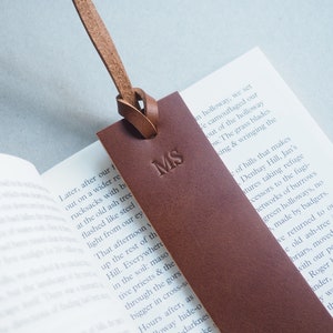 Personalised Bookmark, name Bookmark, leather bookmark, leather embossed bookmark, reading bookmark, handmade leather gift image 2
