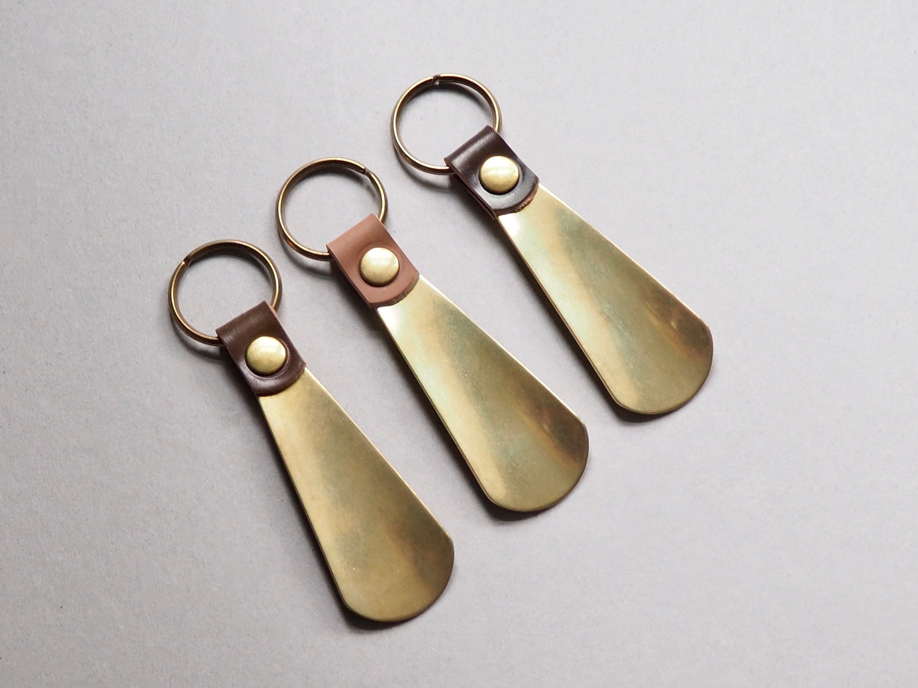 【2024最新作】 Shoe Horn, Shell Cordovan Brass Shoe Horn, Anniversary Gift 小物