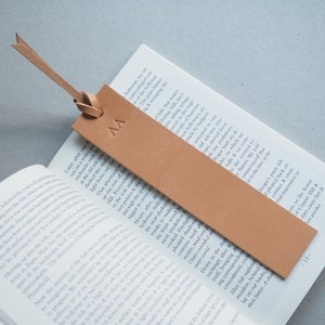 Personalised Bookmark, name Bookmark, leather bookmark, leather embossed bookmark, reading bookmark, handmade leather gift image 7