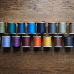 Sajou Fil au Chinois &quot;Lin Cable&quot; Waxed Linen Thread size 432, 632, 832, handstitching, leathercraft, thread