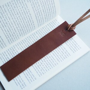 Personalised Bookmark, name Bookmark, leather bookmark, leather embossed bookmark, reading bookmark, handmade leather gift image 5