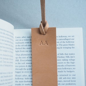 Personalised Bookmark, name Bookmark, leather bookmark, leather embossed bookmark, reading bookmark, handmade leather gift image 9