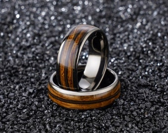 Townshend / Tungsten + Whisky & Guitar String NEGRO Anillo Unisex