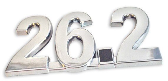 Classy Half Marathon Chrome Plated Auto Emblem 13.1 Bumper Sticker