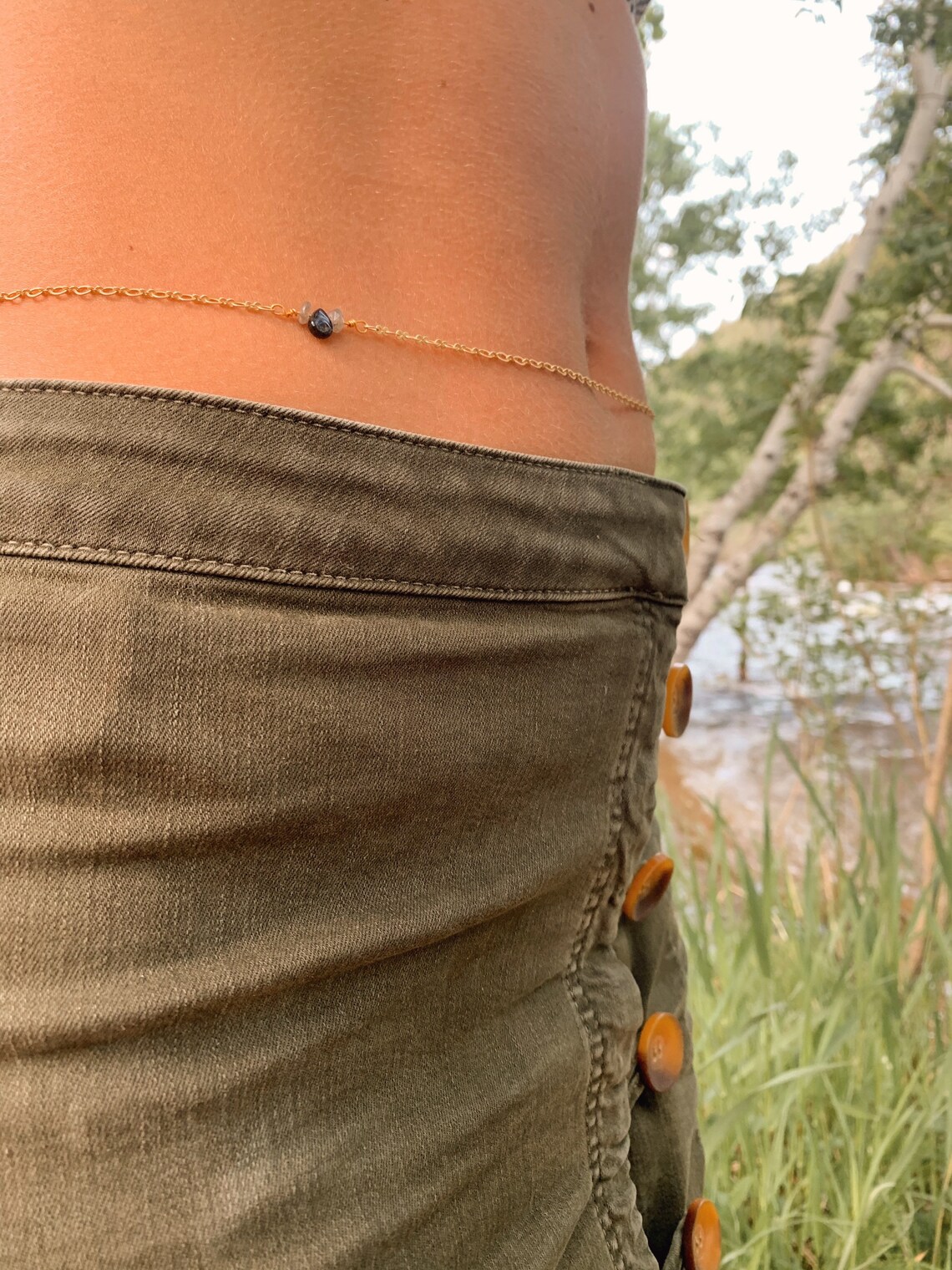 Tourmaline Dream Belly Beads Etsy