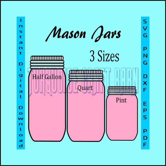 Download Mason Jar Svg Svg Mason Jars Mason Jar File Canning Jars Etsy