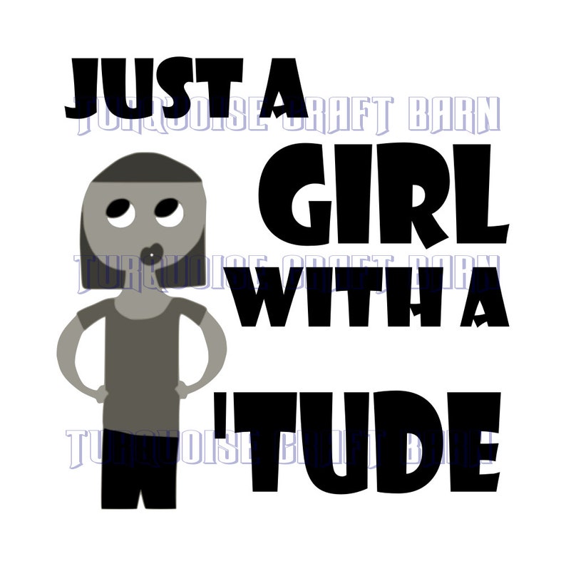 Download Girl with an Attitude SVG. Cut Files SVG T-Shirt SVG Wood | Etsy