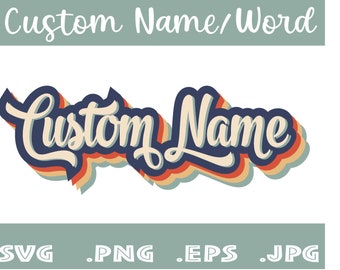 Retro Svg Font Etsy