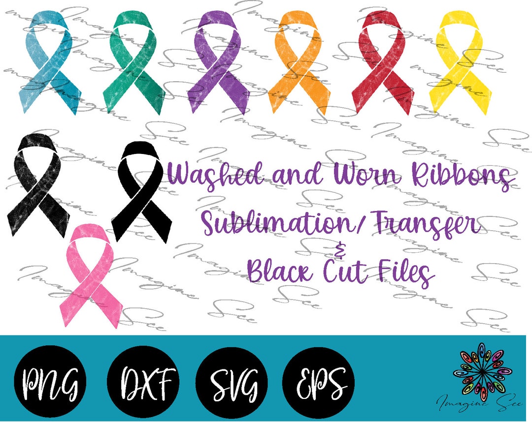 Cancer Ribbon Svg, Ribbon Svg, Ribbon Silhouette, Ribbon Shirt Design ...