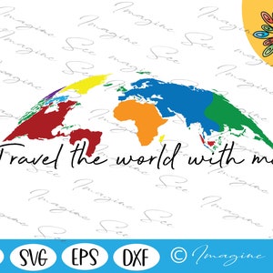 Travel Svg, Globe Svg, Travel the world Svg, Traveling Svg, World SVG, Adventure SVG, Travel Quotes Svg, Travel Clipart (png, eps, svg, dxf)