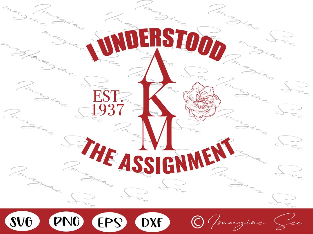 LKM Svg, Lambda Kappa Mu Sorority Svg, Understood Assignment Svg, Greek