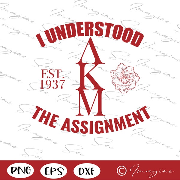 LKM svg, Lambda Kappa Mu Sorority svg, Understood assignment svg, Greek Letters SVG,  Digital Cricut + Silhouette (svg, dxf, png, jpg)