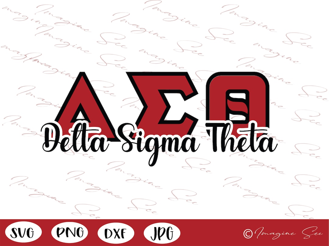 DST Svg, Delta Sigma Theta Sorority Svg, Large Greek Letters PNG, Greek Svg, Digital Download