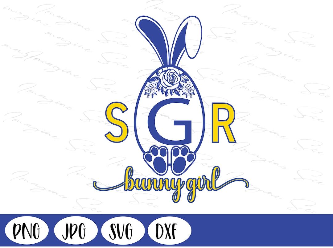 Sigma Gamma Rho Sorority Svg, Easter Bunny Svg, Greek Letters PNG ...