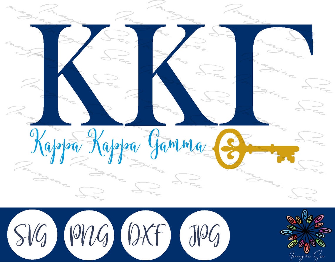 Kappa Kappa Gamma Sorority Svg Greek Letters Png Greek Svg Etsy